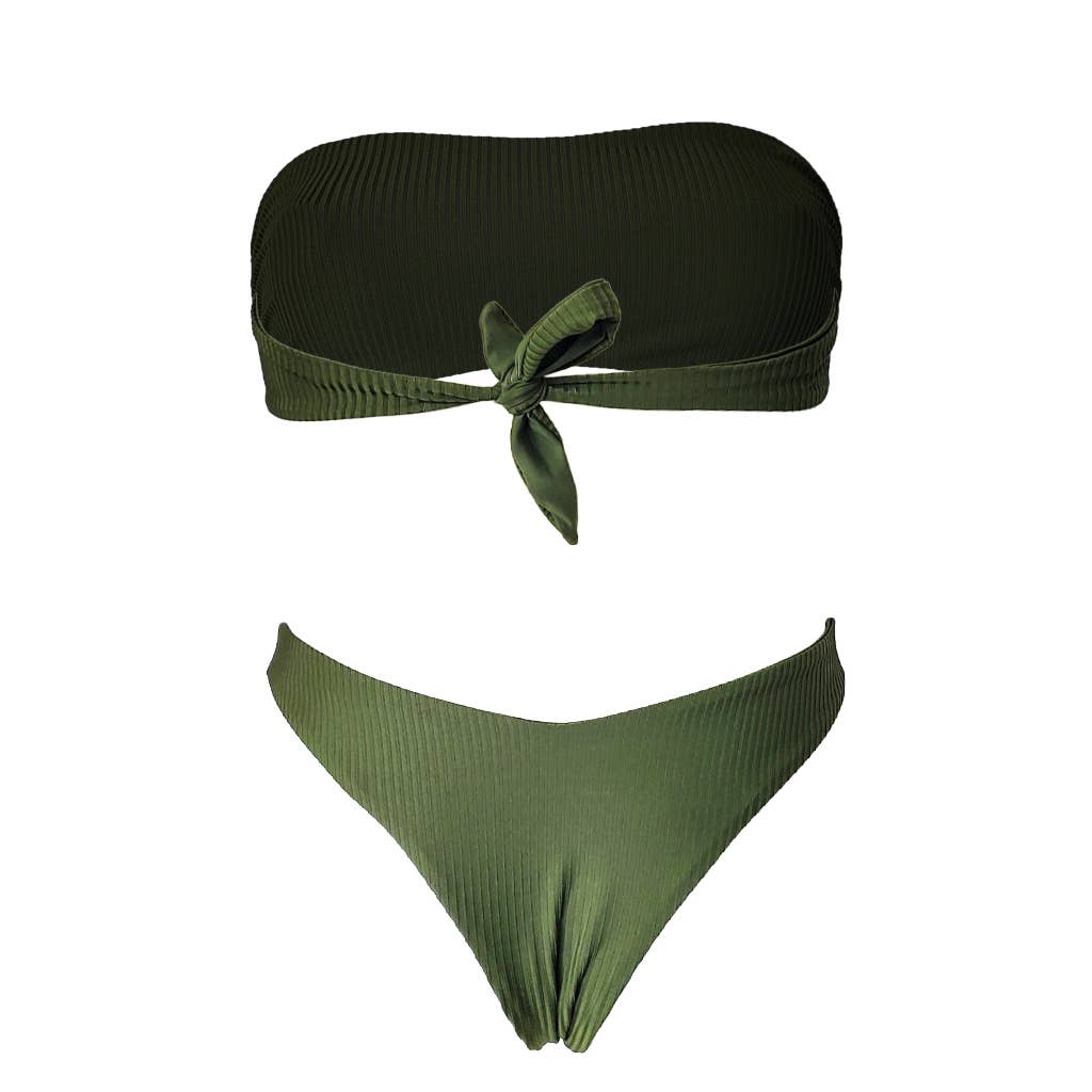 Edelvissa - Venta al por mayor Parte superior de bañador - Mujer - Bandeau de Costillas Profundas4