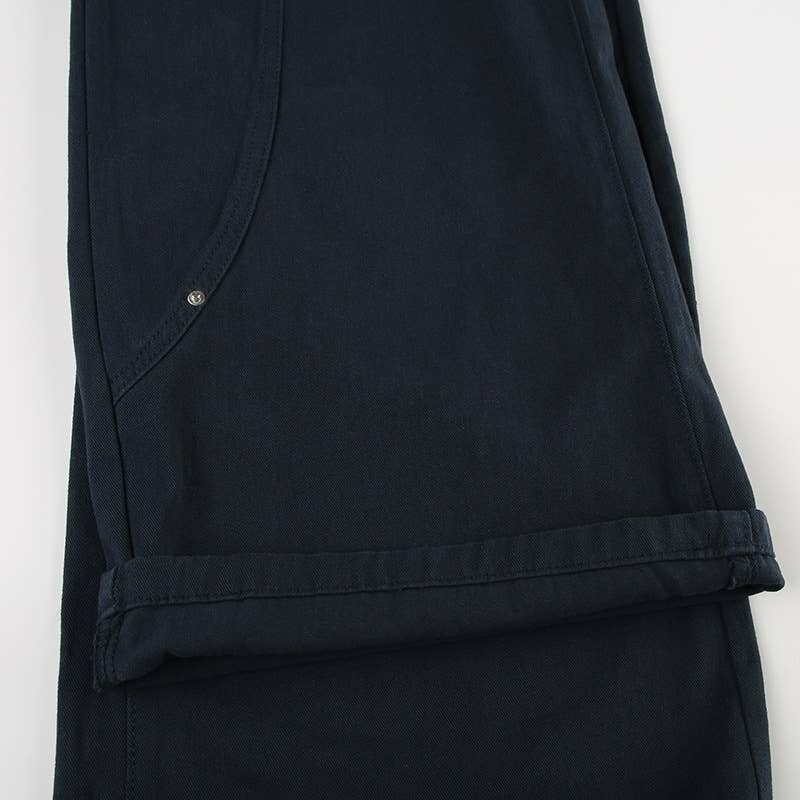 BLUE RIVET SPLIT LOW-RISE BAGGY DROP WIDE-LEG JEANS for wholesale on Faire9