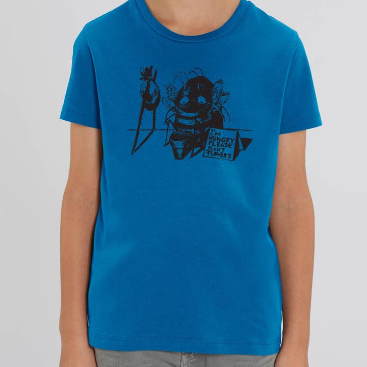 Camiseta infantil Please Plant Flowers para venta al por mayor de Meeplings | Handmade in Berlin