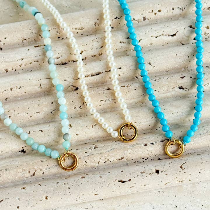 Perlenkette mit Frontverschluss für den Großhandel von Rand Design