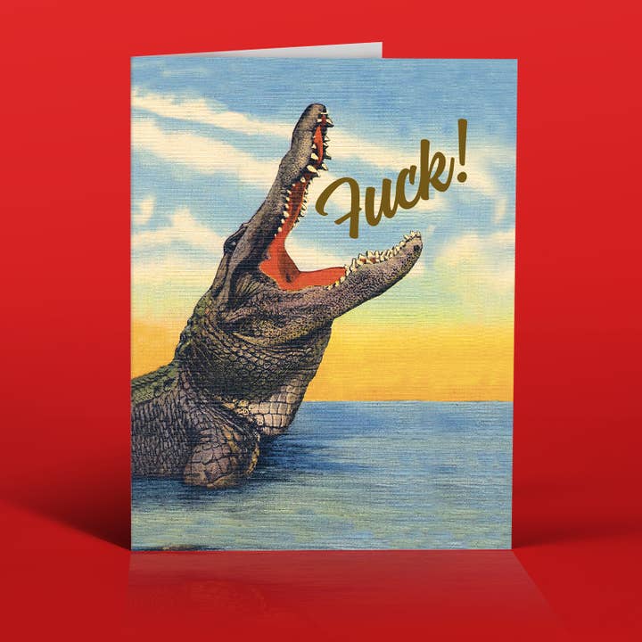 offensivedelightful - Wholesale Everyday Greeting Card - CROC FUCK! 0