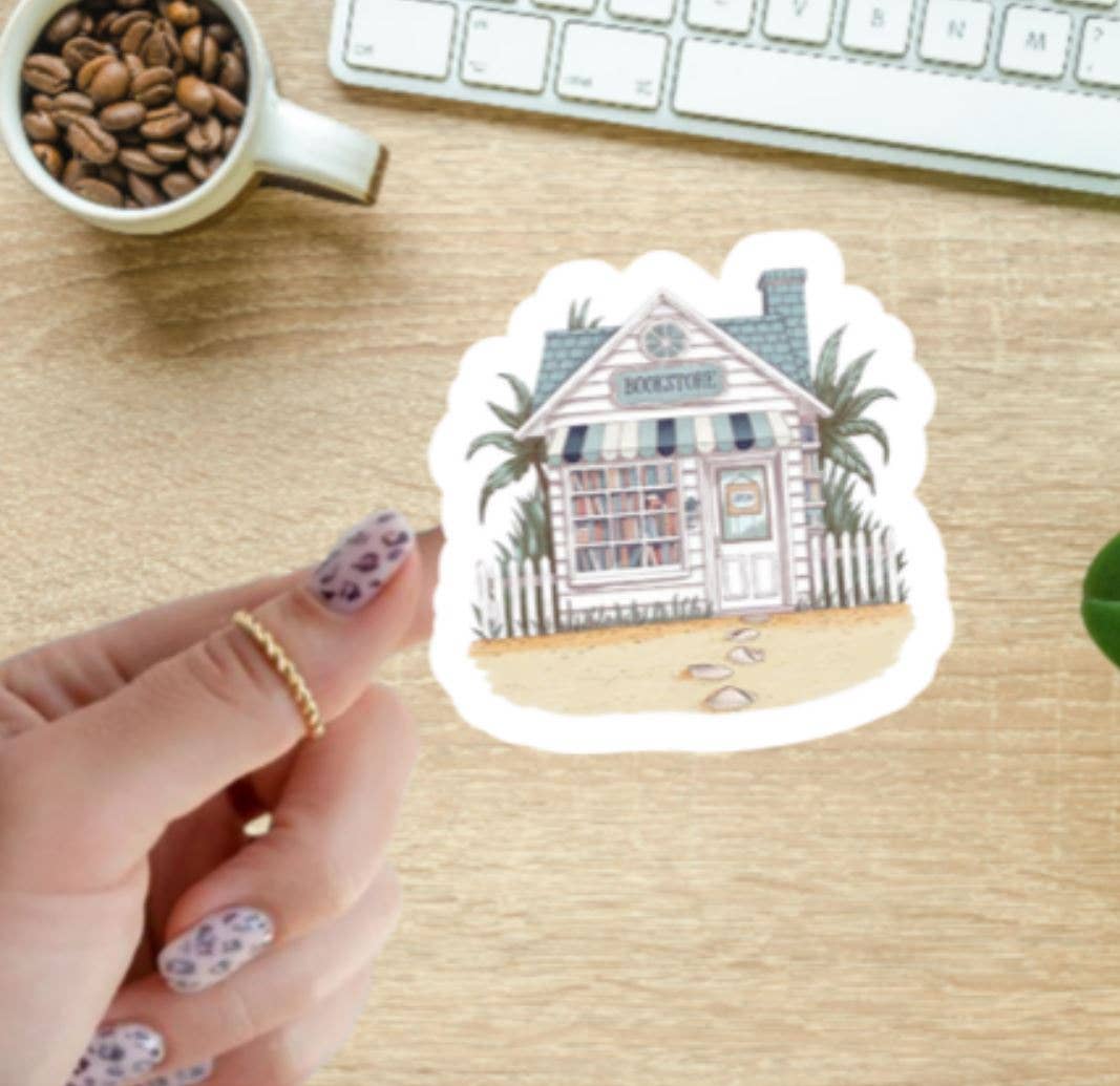 Blu Butterfly Stickers - Wholesale Sticker - Beach House Bookstore Sticker 0