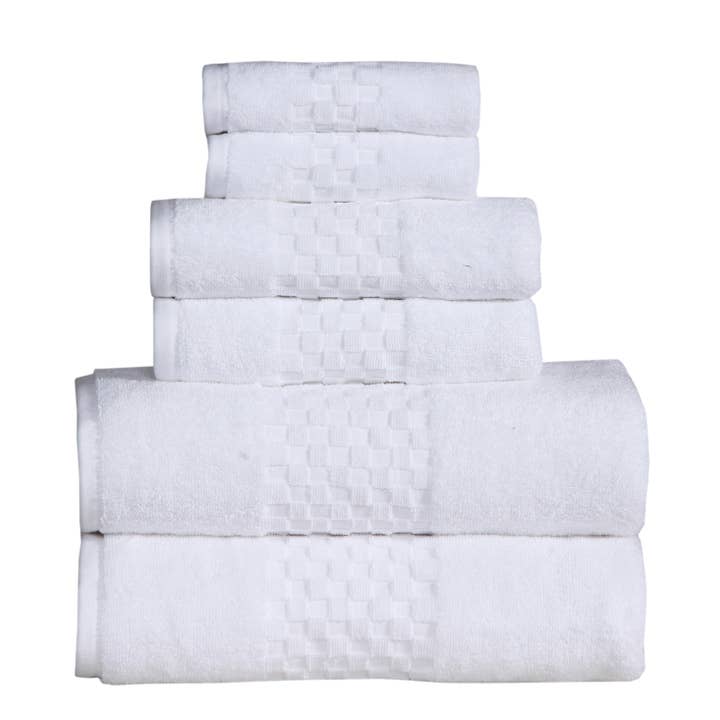 Feather & Stitch New York - Wholesale Towel Set - 100% Cotton 6-Piece 625 GSM Ultra soft Bath Towel Set10