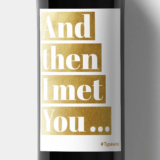 Typewine - Wholesale Gift Tag Label - I Met You Wine Label2