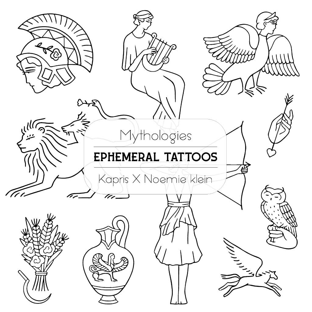 Kapris - Wholesale Temporary Tattoo - Mythologies - Tatouages Temporaires1