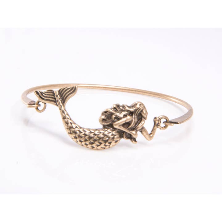 Guld sjöjungfru manschettarmband för wholesale av Peaceful Village Inc.