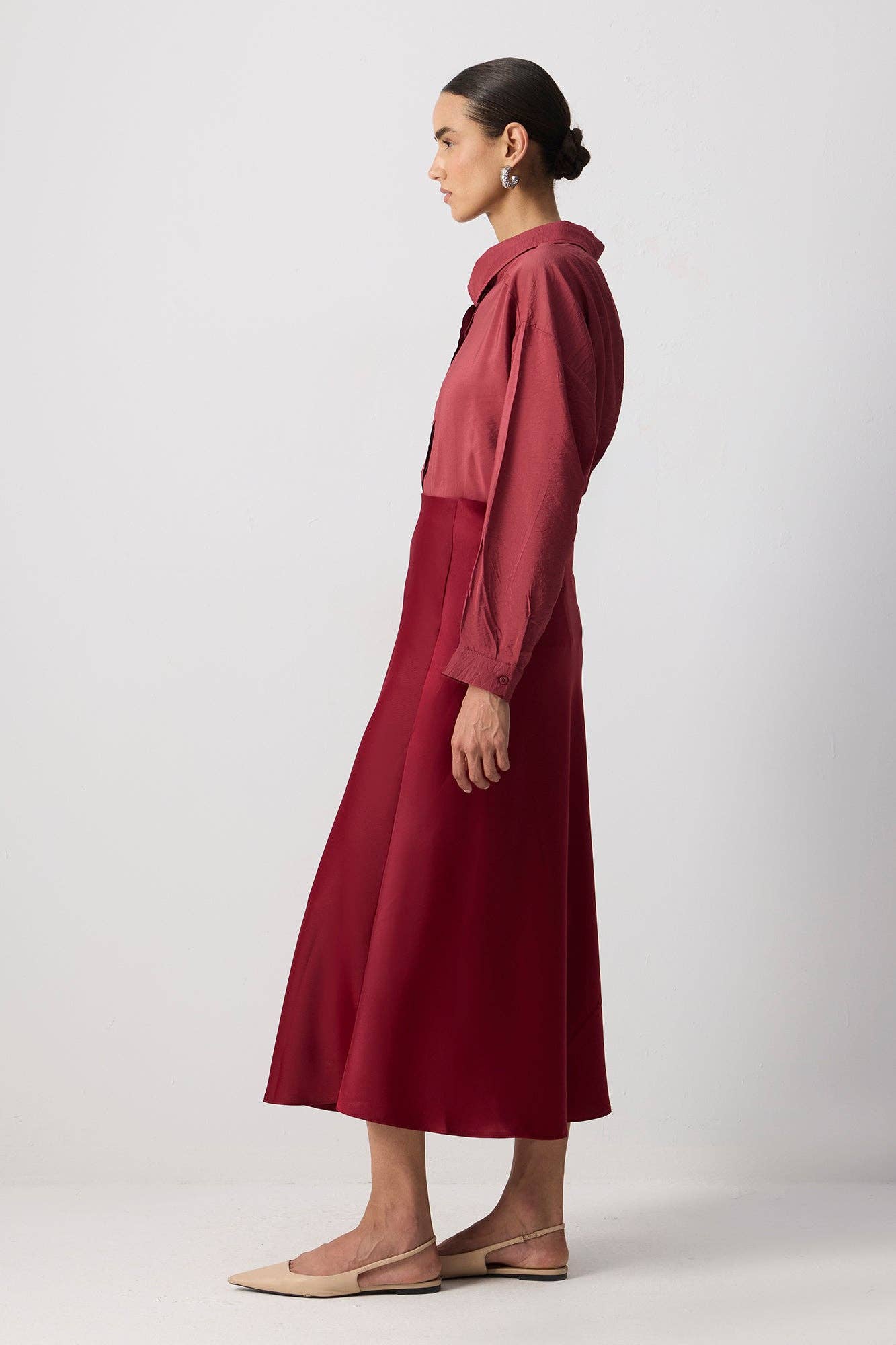 Bordo GONNA BASIC IN RASO in vendita all'ingrosso su Faire2