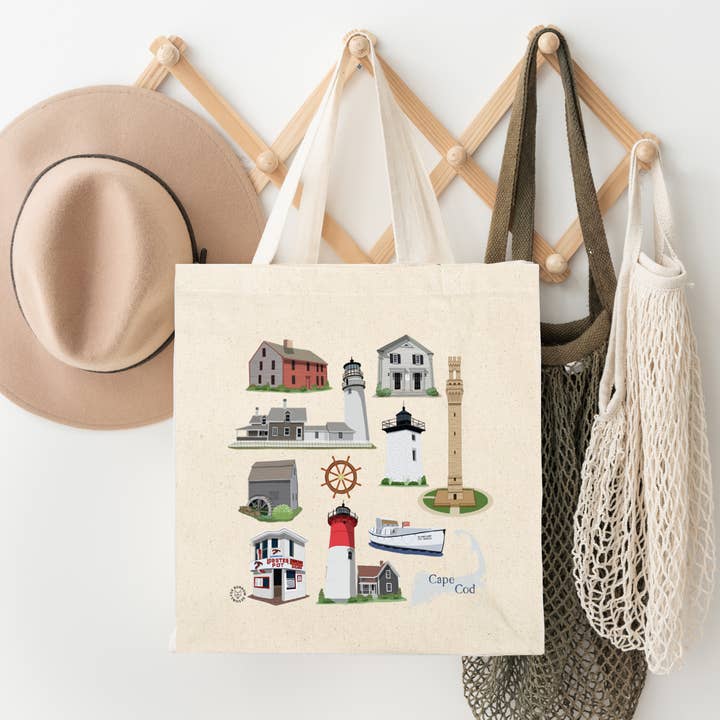 Cape Cod Tygväska för wholesale av Fox Burrow Designs