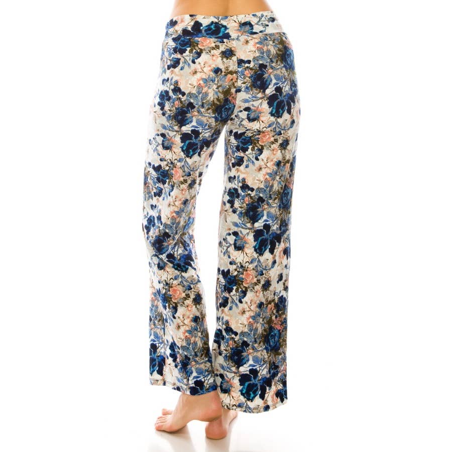 MULTI Buttery Soft Print Pajama Pants with Drawstring for wholesale on Faire2