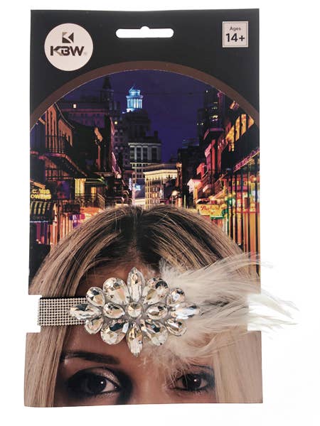 KBW Global Corp. - Wholesale Fashion Headband - Unisex - Crystal Feather Flapper Headband