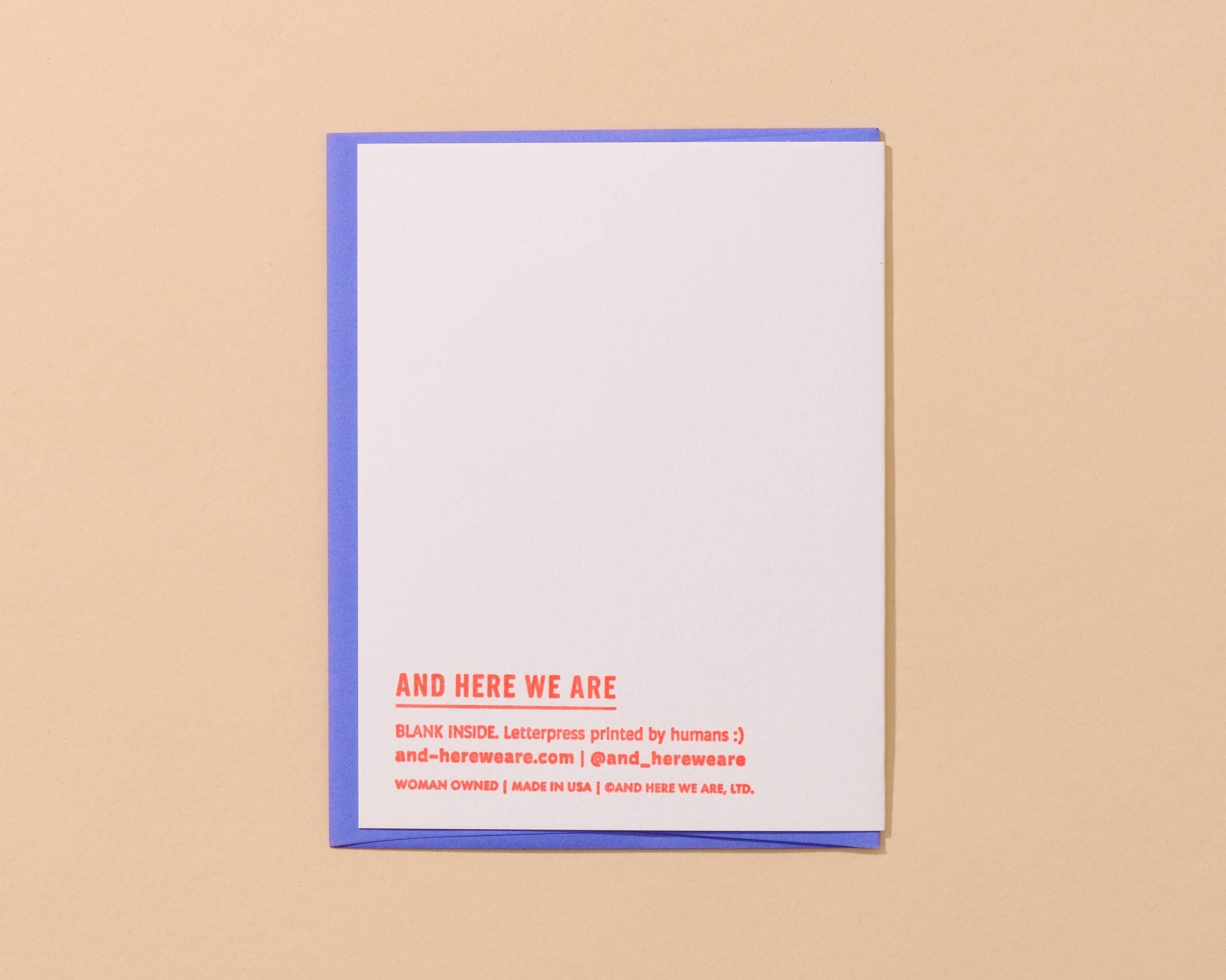 And Here We Are - Wholesale Housewarming Card - Happy New Home Letterpress Food Icons Housewarming Card- Made in USA2