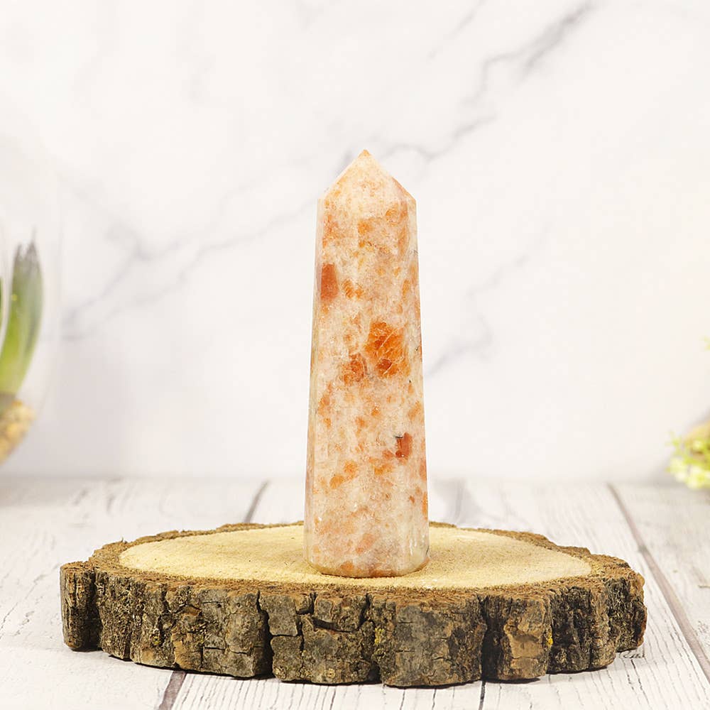 Natures Artifacts Inc - Wholesale Spiritual Stone/Crystal - Sunstone Point | Sunstone Crystal Generator0
