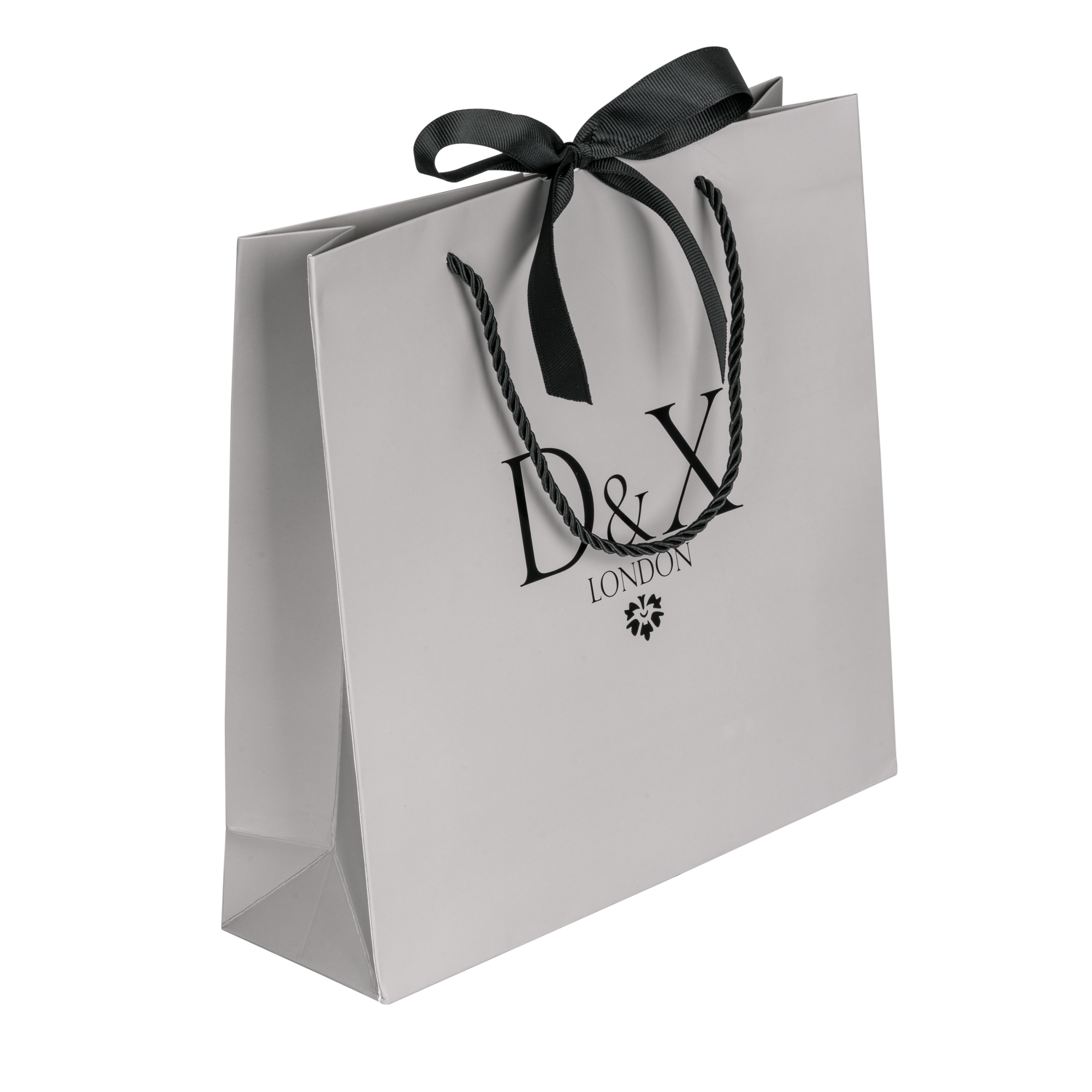 D&X Ltd - Wholesale Gift Bag - D&X Large Grey Gift Bag Packaging - individually sold3