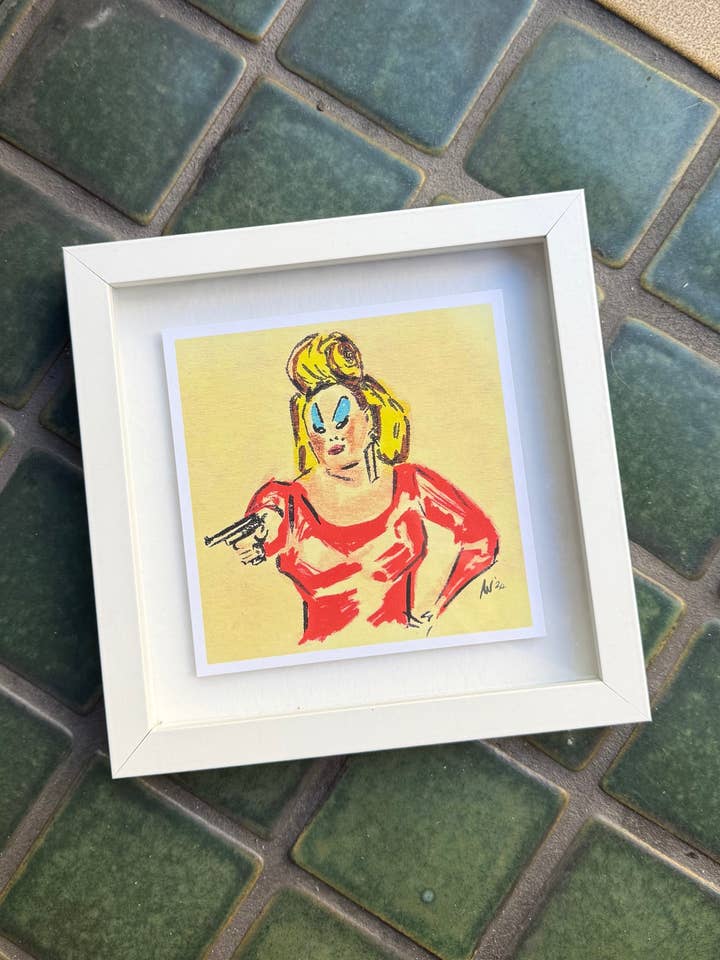 ROMY & MICHELLE stampa incorniciata (8x8) per la vendita all'ingrosso da parte di Paper 8