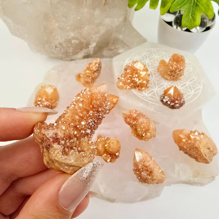 Rock Paradise - Wholesale Spiritual Stone/Crystal - Sunshine Cactus Quartz - Spirit Quartz Crystal Cluster