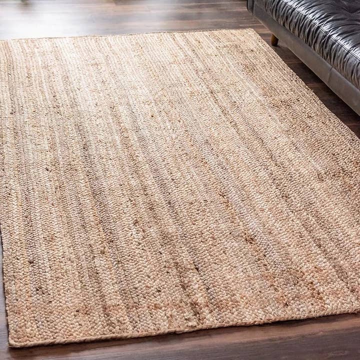 home mart goods - Wholesale Area Rug - Natural Beige Hand Woven Farmhouse Jute Natural Area Rug