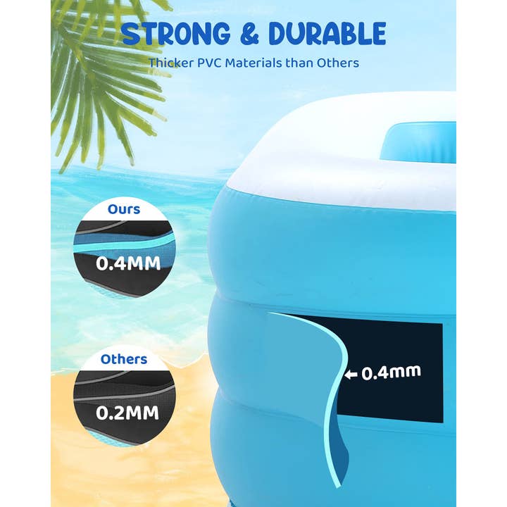 Above Edge - Wholesale Inflatables - 95inch Inflatable Pool Rectangular Inflatable Swimming Pool4