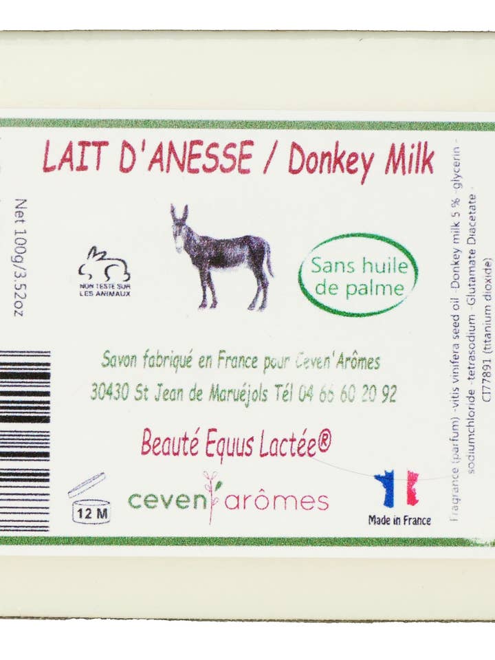 Ezelsmelkzeep 100g voor wholesale door Céven'Arômes