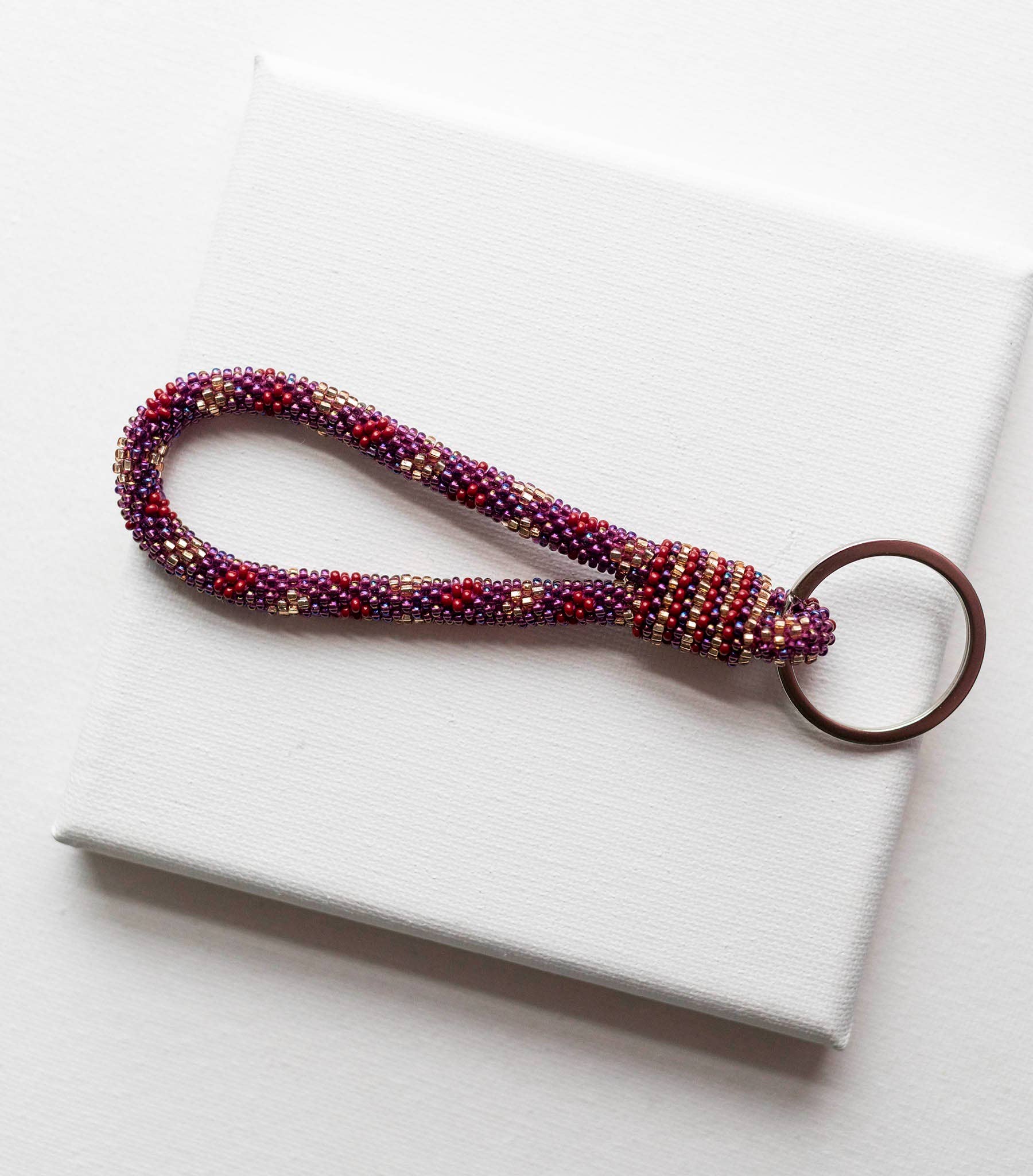 Aid Through Trade - Wholesale Keychain - Women's - The Original Roll-On® Keychain  - Bordeaux1