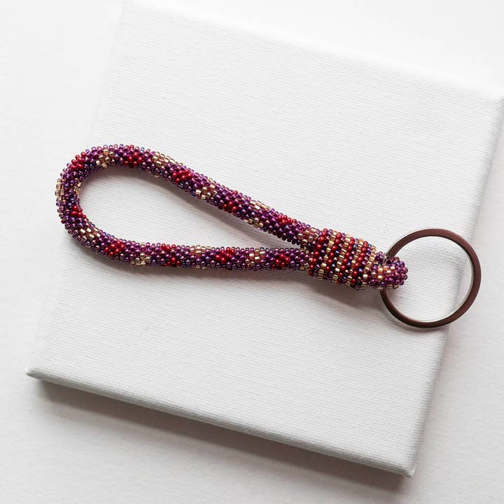 Aid Through Trade - Wholesale Keychain - Women's - The Original Roll-On® Keychain - Bordeaux1