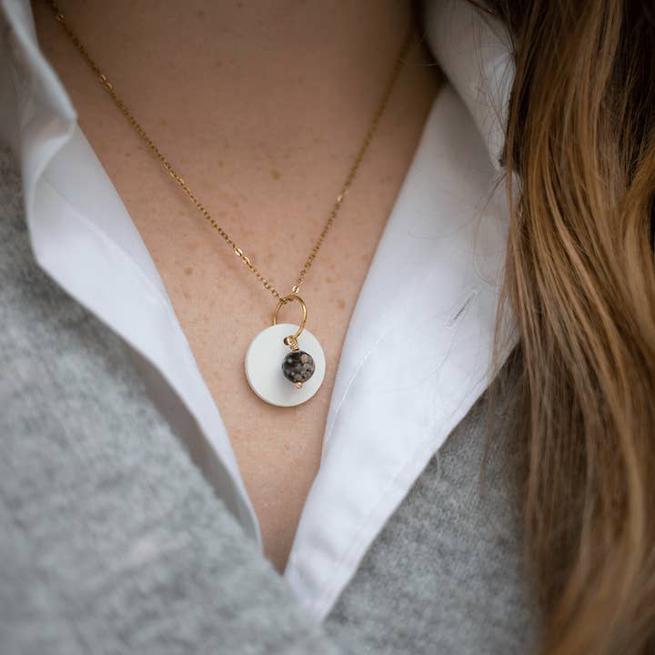 Collier à parfumer Précieuse Jaspe pour la vente par O by !Osmotik