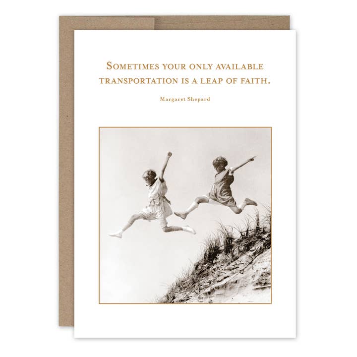 Leap Encouragement Card for wholesale by Shannon Martin Design