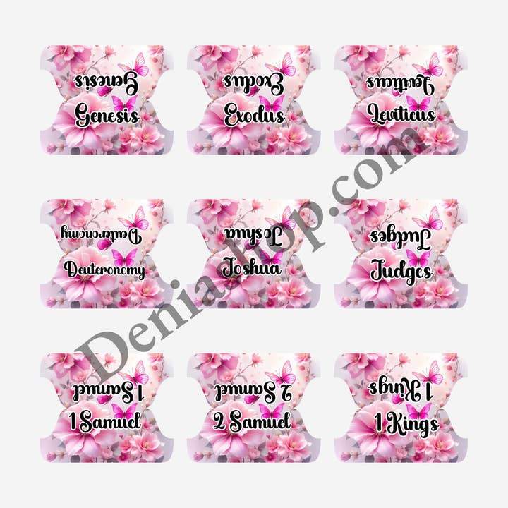 Deniashop - Wholesale Sticker - Bible Tabs Petalos de Fe for Zippered Bibles Spanish/English