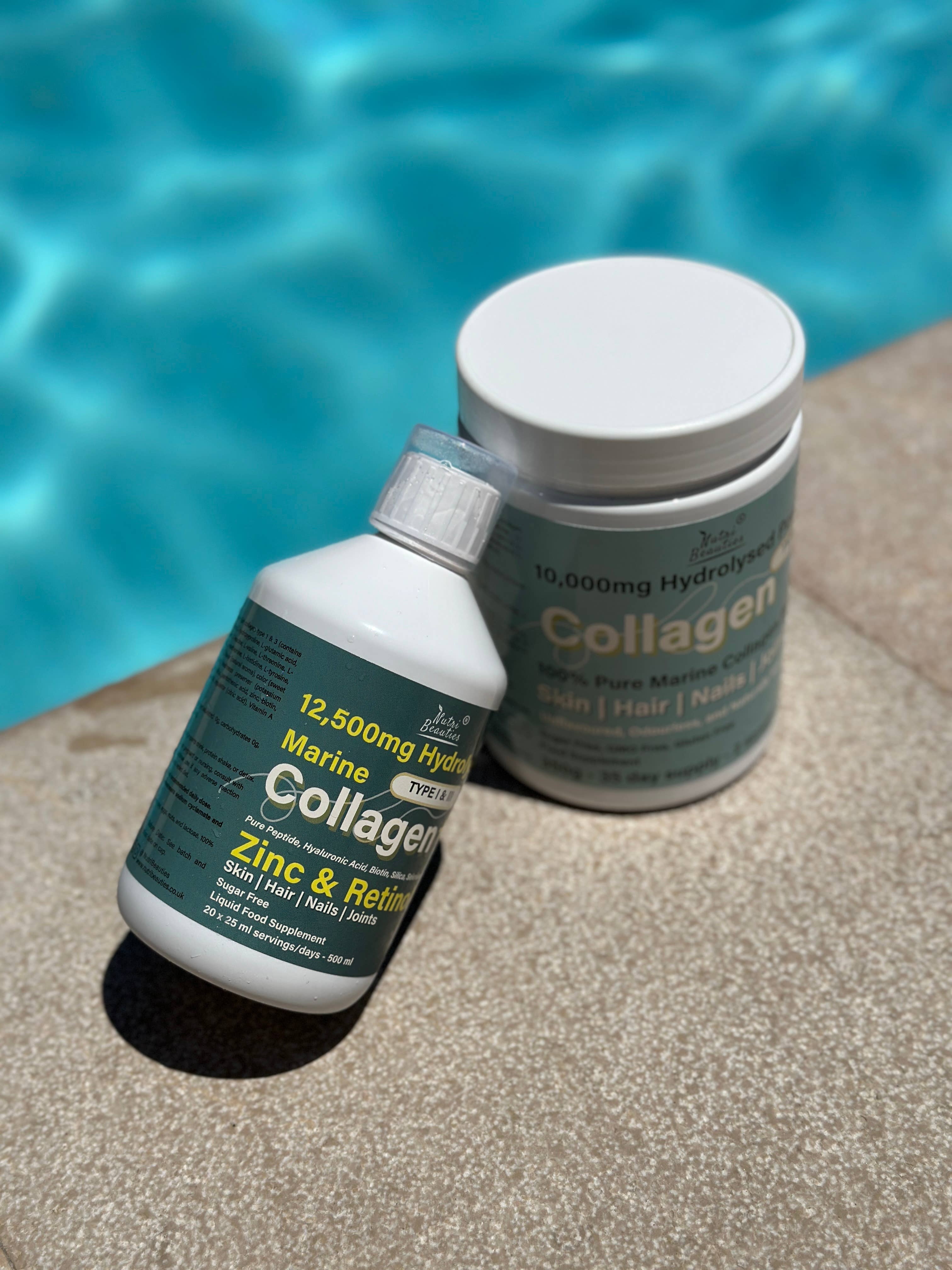 Nutri Beauties – wholesale Oral supplement/vitamin – NUTRI BEAUTIES 12,500mg Hydrolysed Marine Collagen PLUS Zinc & Retinol8