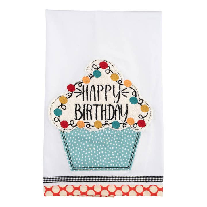 Glory Haus - Wholesale Tea Towel - Colorful Cupcake Tea Towel