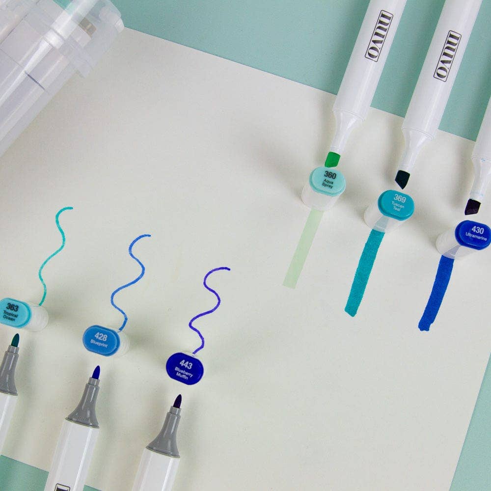 Tonic Studios – wholesale Marker – Nuvo - Marker Pen Collection - Sea & Skies - 12 Pack - 526n6