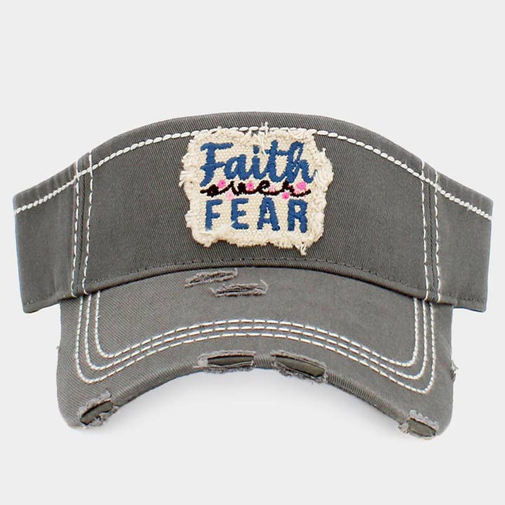 Faith Fear Vintage Visor Hat and other Purchase Wholesale visor. Free Returns & Net 60 Terms on Faire trending on Faire.