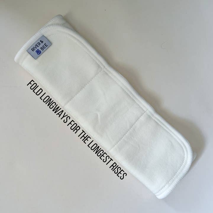 River & Bee - Wholesale Diaper (Cloth) - Baby - Bamboo Cotton Multifold Insert3
