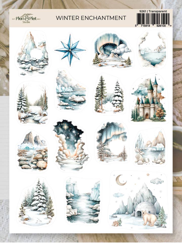 Vinterförtrollning | Klistermärken för wholesale av Plan & Plot Studio