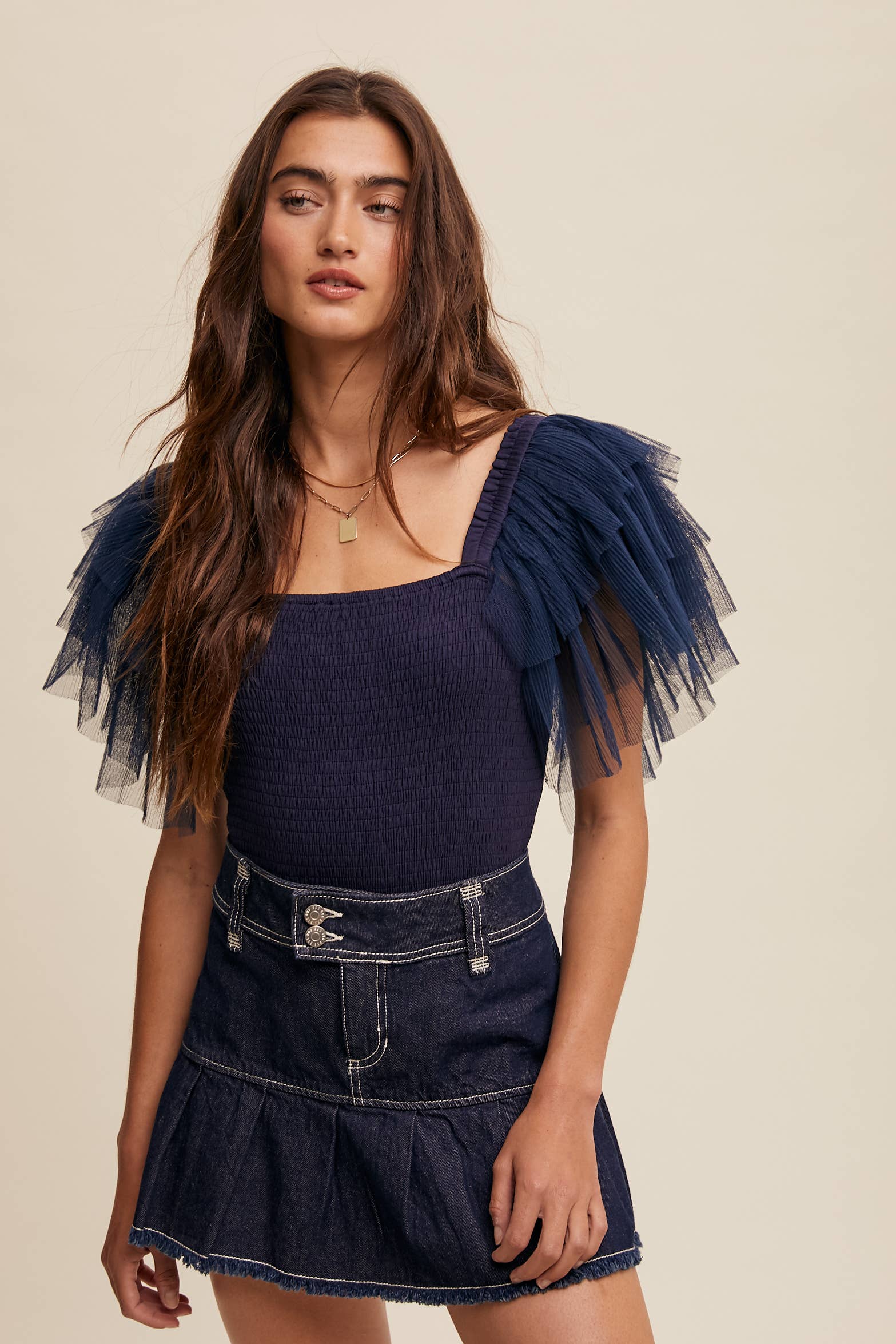 Listicle – Bodysuit - Mulher por atacado – Body Elegância Plissada25