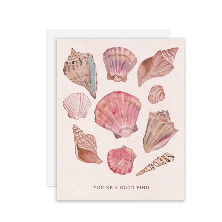 Good Find Shells A2 Greeting Card for wholesale by MALWEST design
