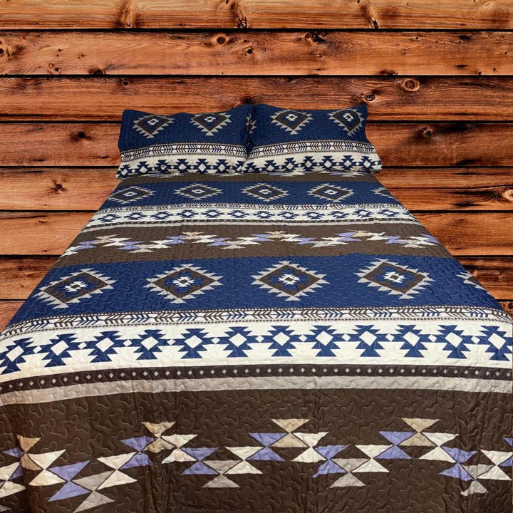 Collection Unidos™ Ensemble de 3 pièces de courtepointe du sud-ouest pour la vente par Unidos Collection