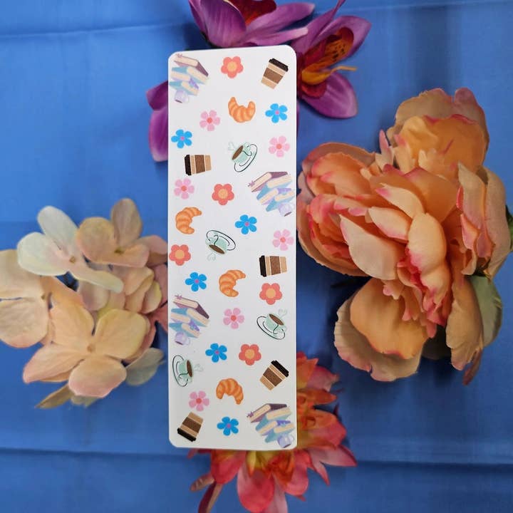 Autumnmist Boutique – wholesale Bookmark – Coffee & Books Laminated Bookmark: Cozy Reader Gift2