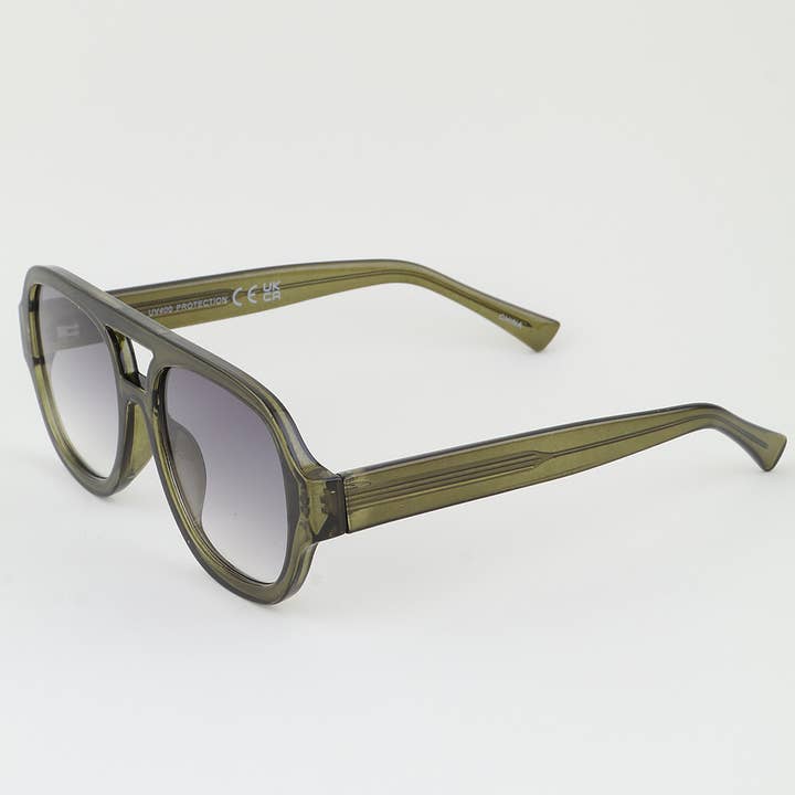 MIX Retro Straight Aviator Sunglasses for wholesale on Faire1
