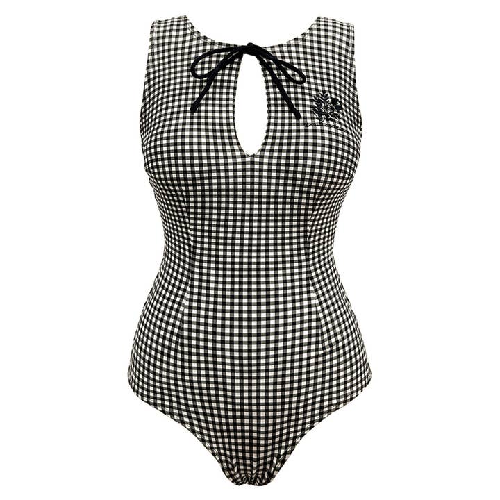 Visual Mood - Venta al por mayor Bañador - Mujer - Traje de baño EMILY de una pieza con aberturas a cuadros6