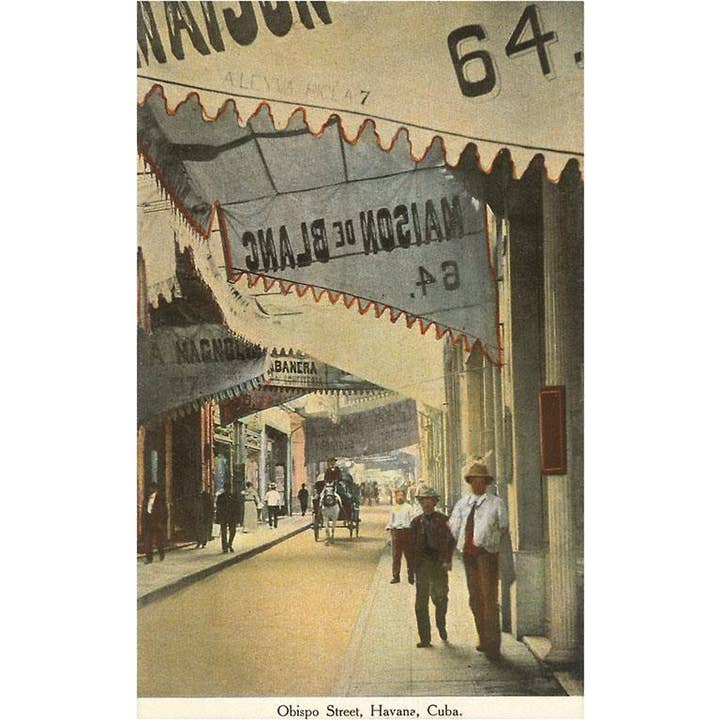 Found Image Press - Wholesale Sticker - Sticker CU-81 Obispo Street, Havana, Cuba