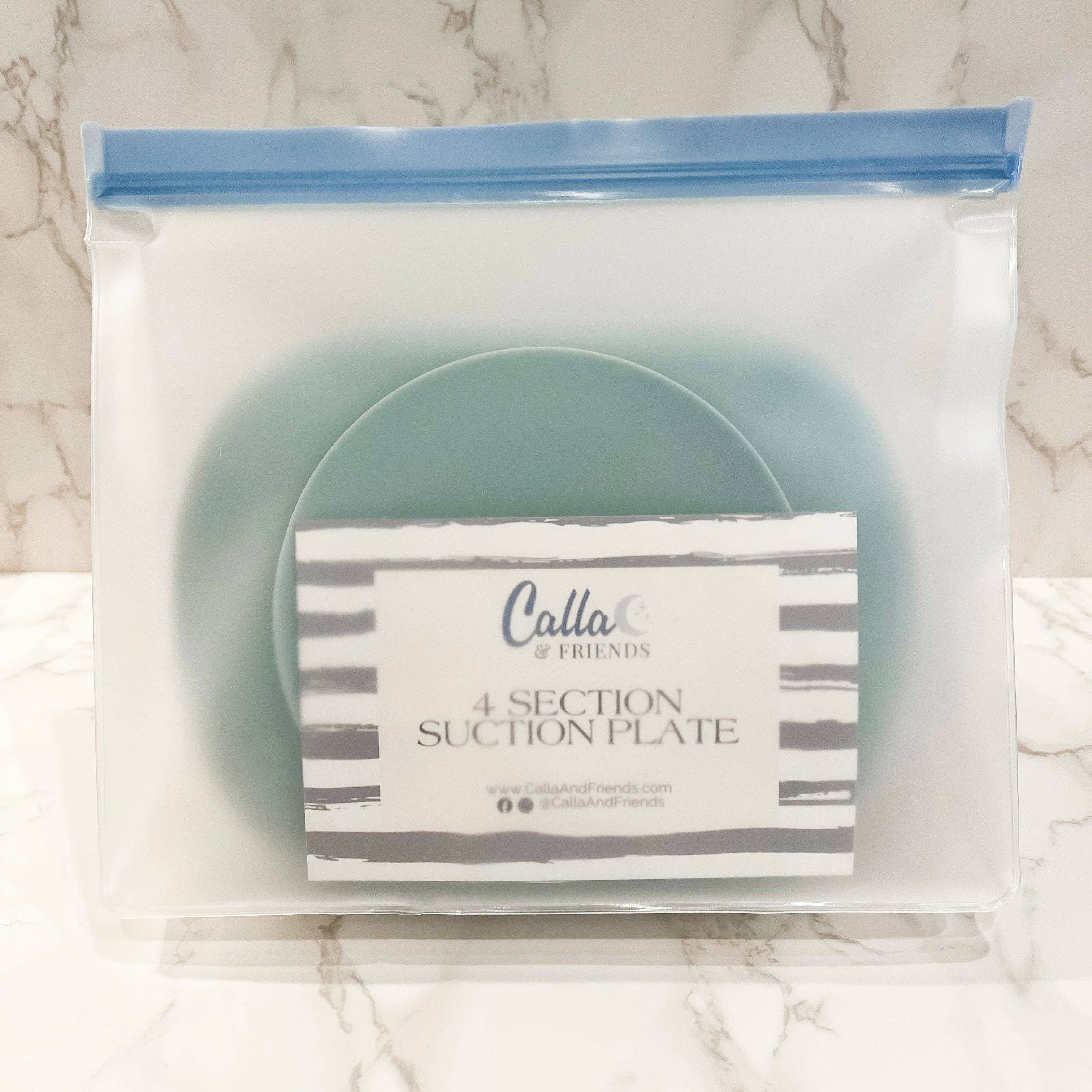 Calla & Friends - Vente Assiette – enfant et bébé - Plaque d'aspiration à 4 sections11