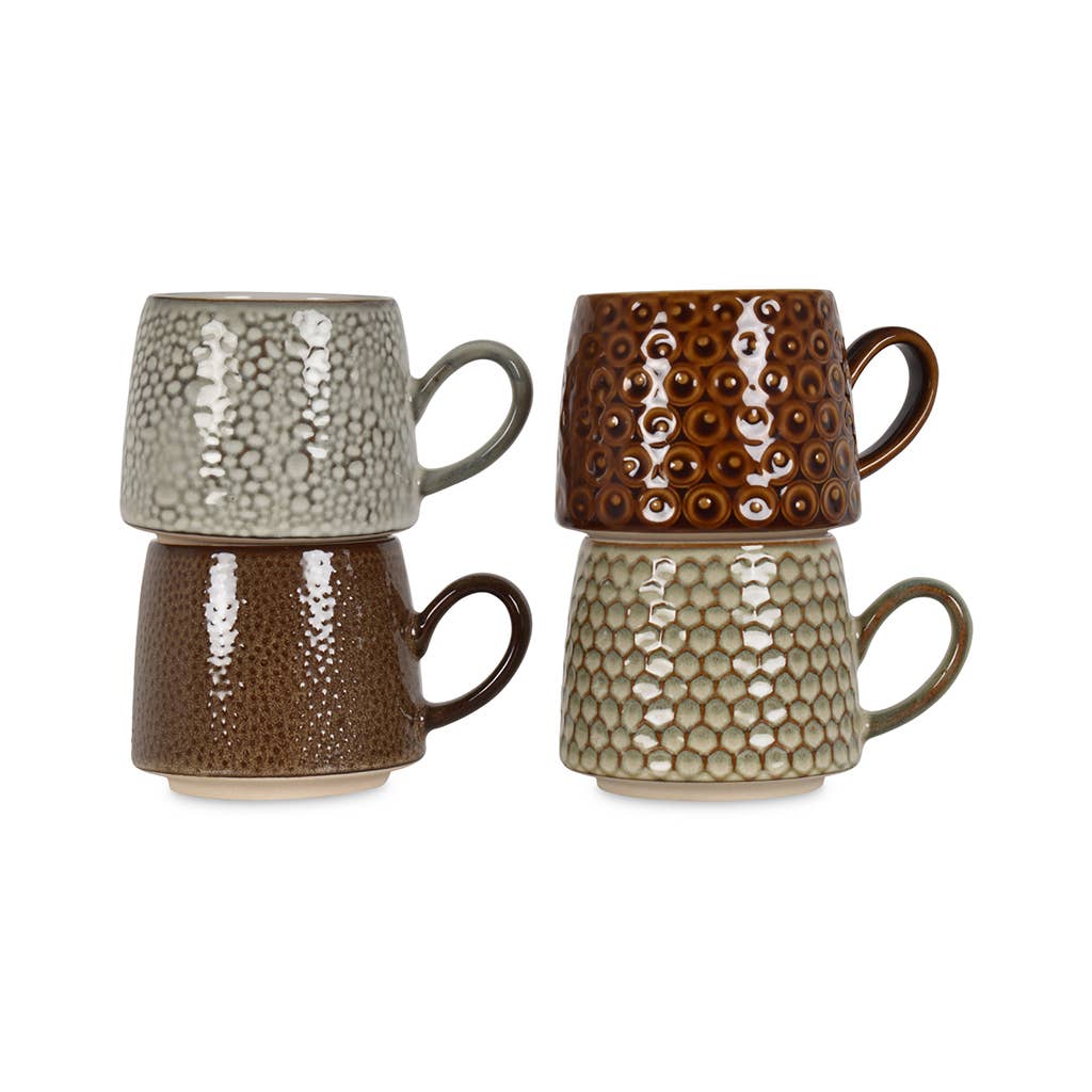 Opjet Paris - Wholesale Coffee Mug - Set of 4 Cheetah Mugs D8.5 H8.7cm1