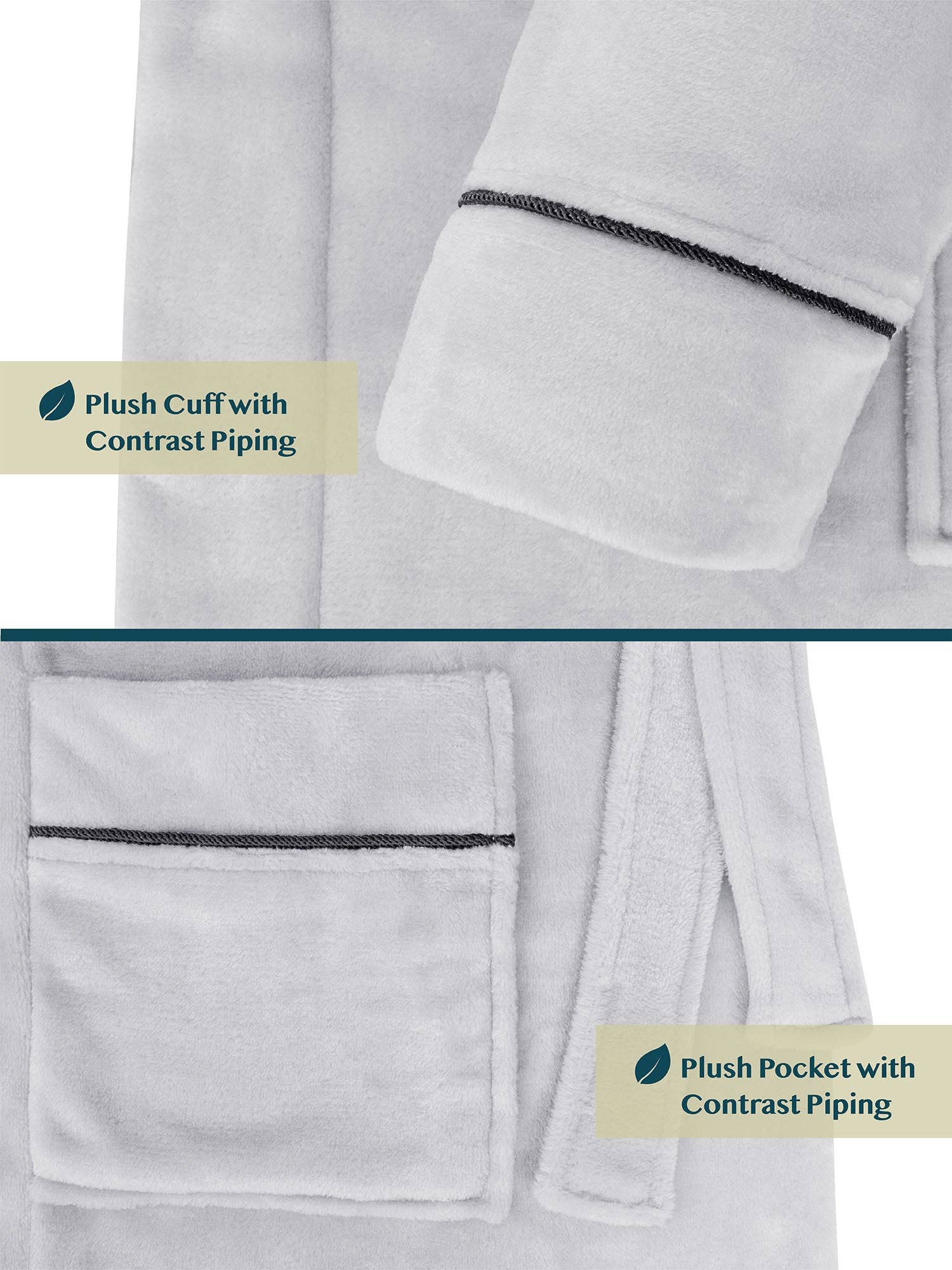 Pavilia - Wholesale Badjas - Heren - Herenbadjas van fleece met contrastpaspel26