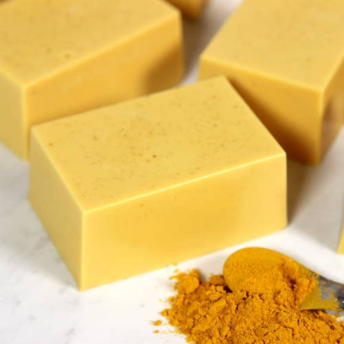 Turmeric Facial Soap for wholesale by Orchard Harvest Soap