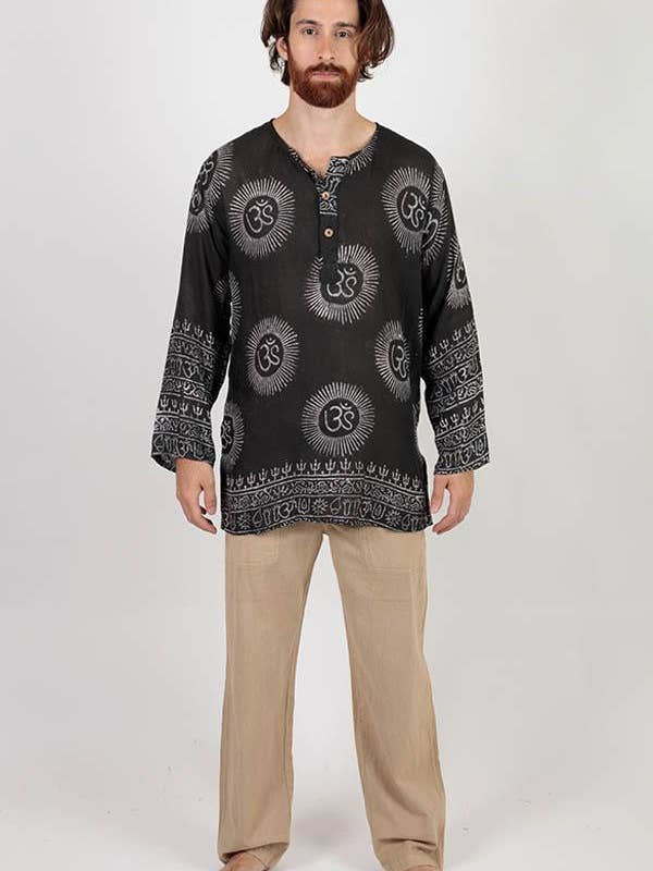 Kurta d'été léger Om Mantra pour la vente par Lakhays Collection Inc.