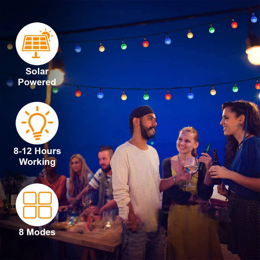 Mtistanbul LTD – wholesale String lights – RGB Solar Garden Lights, Waterproof Crystal Ball Strings6