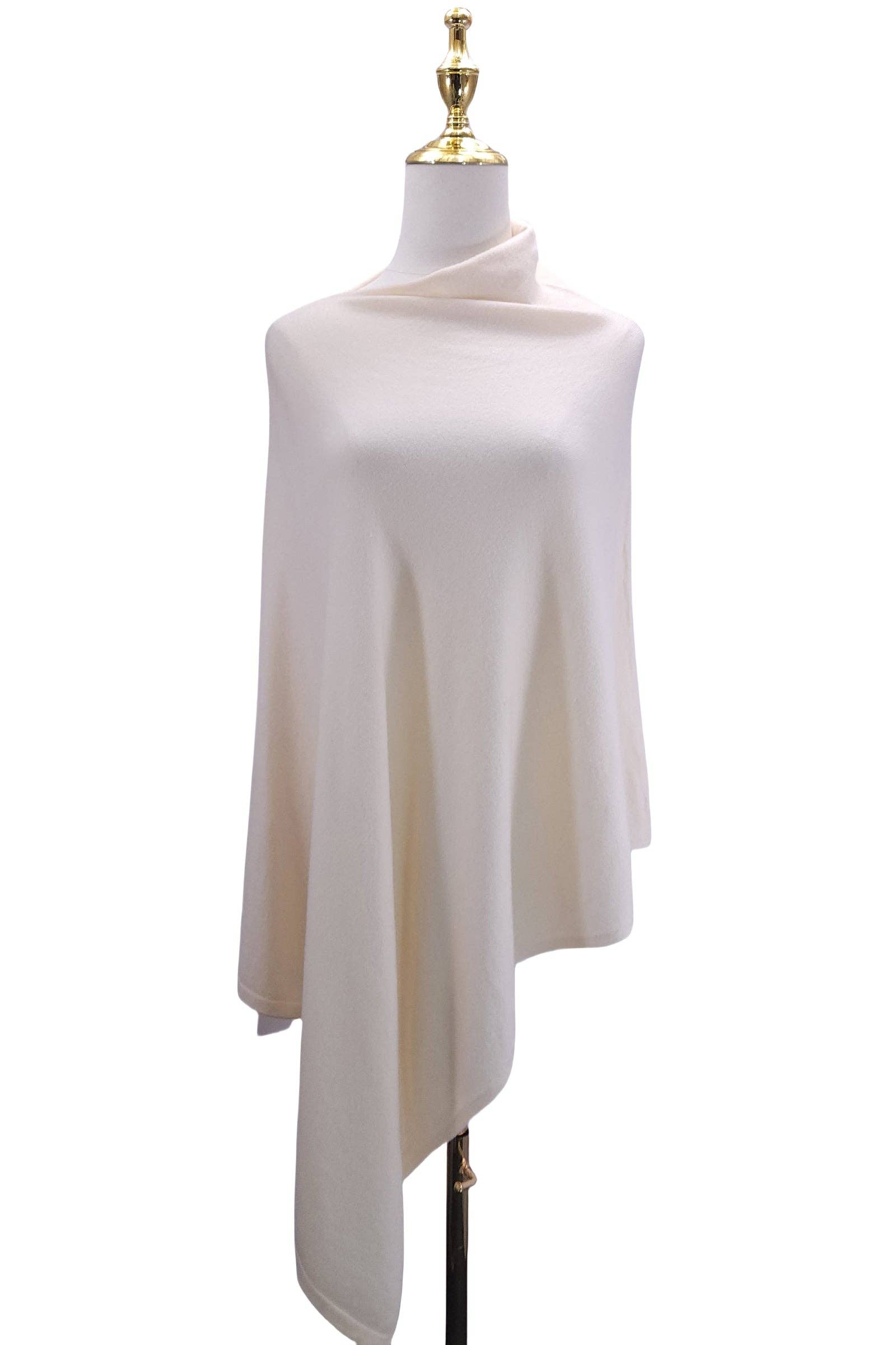 Fashion Scarf World - Vente Poncho – femme - Poncho uni en laine confortable8