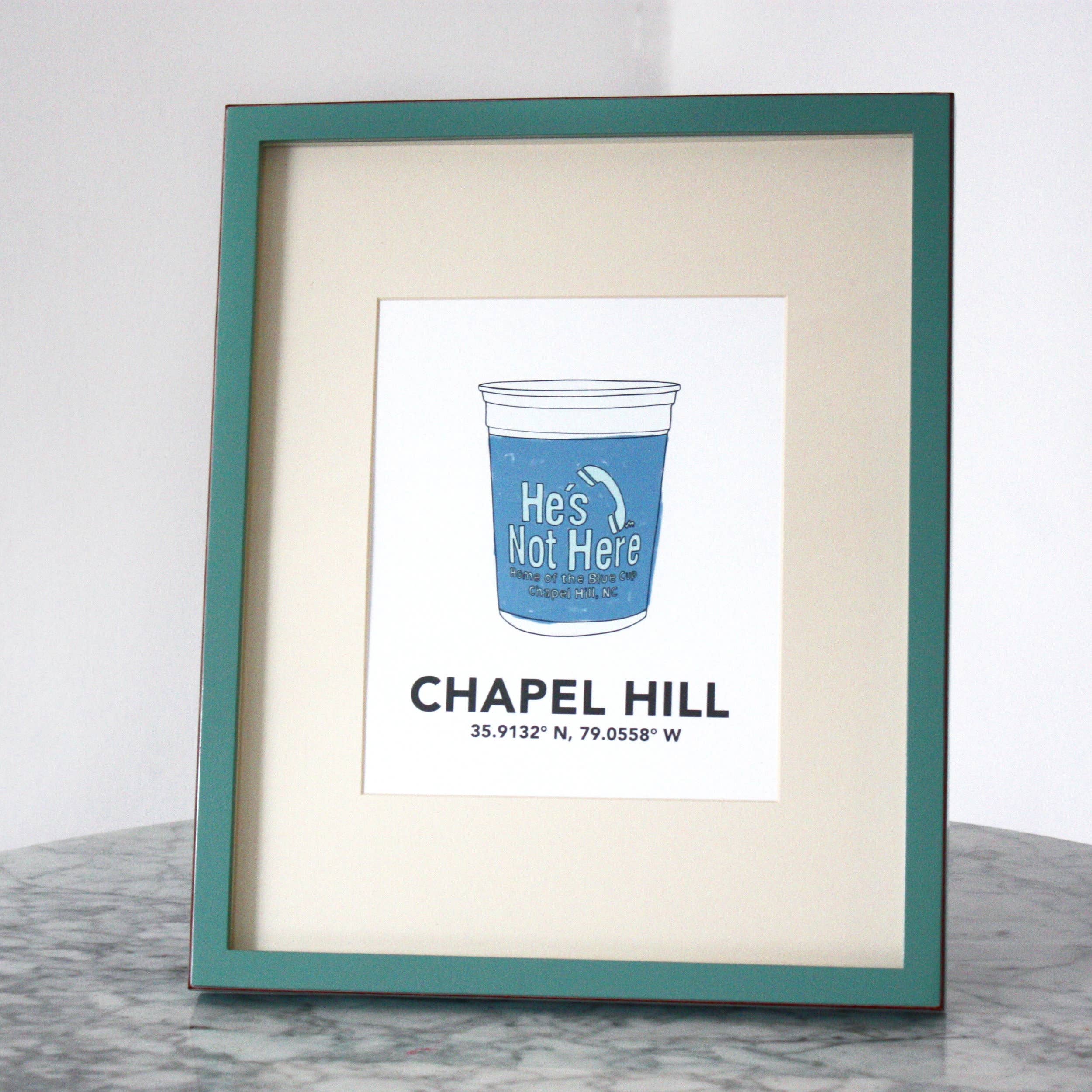 Nixie - Wholesale Art Print - UNC Chapel Hill Blue Cup Art Print3