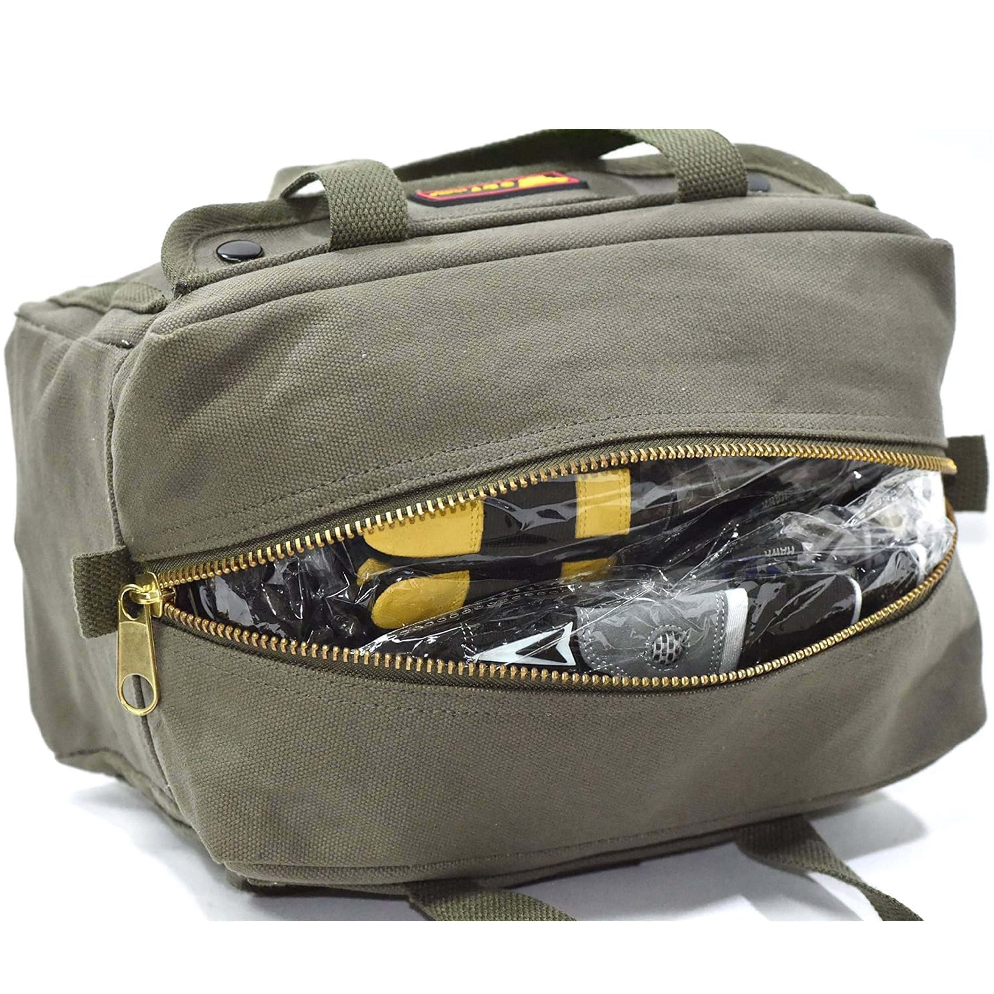 G & F Products - Vente Sac/panier à accessoires pour cheveux - Sac de sport en toile cirée de style militaire, résistant à l'eau10