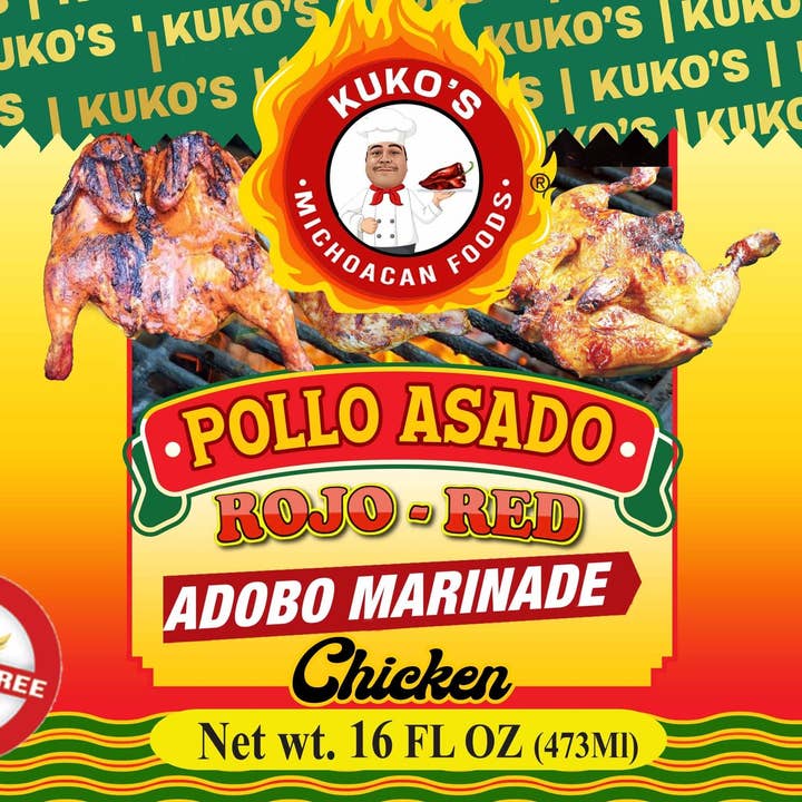 Kuko's adobos marinade sauce and seasoning - Wholesale Marinade - POLLO ASADO CON PINA Rojo Marinade2